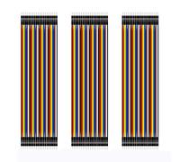 SagaSave Juego de 120 cables de puente de 20 cm, 40 pines macho a macho, cable Dupont multicolor, kit de cables de cinta para proyectos de bricolaje Arduino