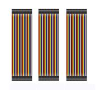 SagaSave Juego de 120 cables de puente de 30 cm, 40 pines hembra a hembra, cable Dupont multicolor, kit de cables de cinta para proyectos de bricolaje Arduino
