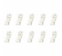 SagaSave Paquete de 10 soportes de cortina de 25 mm, soporte de montaje superior para cortina de techo, soporte de metal para fijación de persianas para hogar, oficina, escuela