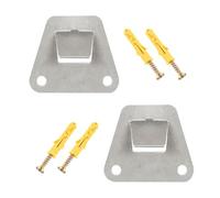 SagaSave Soporte de montaje para ventilador de pared, 2 soportes ocultos con tornillos, parte de fijación resistente para campanas extractoras, ventiladores de oscilación