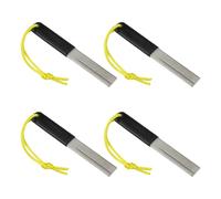 SagaSave V-Groove - Afilador de dardos, 4 unidades, lima de diamante de doble cara, herramienta portátil de precisión para dardos y anzuelos de pesca, diseño compacto y delgado para un afilado rápido