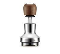Sage Distribution Duo 54mm, Distribuidor y Nivelador de Café, Nogal Premium | Ocho Pines Ajustables & Tres Cuchillas Niveladoras, Altura Regulable, Compatible con Portafiltros de 54mm