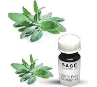 Sage Essential Oil / 100% Pure Sage Undiluted Essential Oil Premium Quality (100 ML, NATURAL)