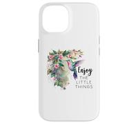 Sage Green Hummingbird Enjoy The Little Things Humming Bird Carcasa para iPhone 14