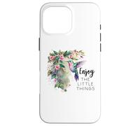 Sage Green Hummingbird Enjoy The Little Things Humming Bird Carcasa para iPhone 16 Pro MAX