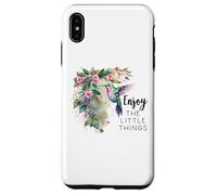 Sage Green Hummingbird Enjoy The Little Things Humming Bird Carcasa para iPhone XS MAX