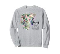 Sage Green Hummingbird Enjoy The Little Things Humming Bird Sudadera