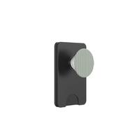 Sage Green Stripes Geometric Vertical Lines Pattern PopSockets PopWallet para MagSafe