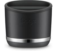 Sage Knock Box 10, Para Desechar los Posos de Café, Trufa Negra | Barra de Golpeo Resistente & Extraíble, Exterior de Acero Inoxidable, Tamaño Compacto, Almacena 10 Posos