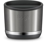 Sage Knock Box 10 - Para Desechar Sin Desorden los Posos de Café - Almacena hasta 10 Posos de Espresso, Acero Inoxidable Negro