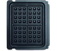 Sage No-mess Waffle Plates - Gofrera - Placas Antiadherentes para Hacer Gofres, Negro