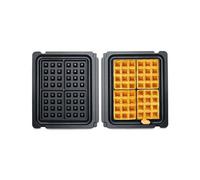 Sage No-mess Waffle Plates - Gofrera - Placas Antiadherentes para Hacer Gofres, Negro