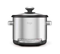 Sage Risotto Plus - Olla Arrocera para Risotto, Acero Inoxidable | Cocción Lenta, al Vapor & Sellado, Bol Cerámico sin PFOA, Función Keep Warm, Accesorios para Cocinar
