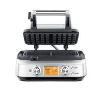 Sage Smart Waffle Pro - Gofrera, Acero Inoxidable | Adapta el Tiempo de Preparación, 12 Ajustes de Dorado, Foso Antimanchas, Distribución Uniforme del Calor