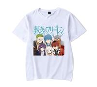 Sageam Anime Frieren: Beyond Journey's End Merch Camiseta Hombre Mujer Casual Short Sleeve Shirt Cosplay T-Shirt