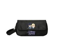 Sageam Anime Solo Leveling Merch Estuche de Lápiz, Bolso de Lienzo con Doble Solapa para Lápices para Adolescentes Niños Niñas