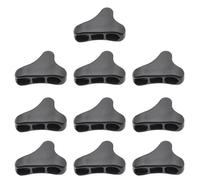 SageFurned 10 hebillas triangulares de cuerda para tienda de campaña y toldo, ajustador de línea resistente al viento con diseño de dientes de sierra antideslizante, compatible con cuerdas de hasta 5