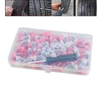 SageFurned 100 clavos de goma para reparación de pinchazos, kit de reparación rápida para coche, moto, camión y ATV, kit compacto de herramientas para neumáticos de manguera y neumáticos de vacío
