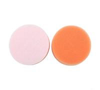 SageFurned 2 esponjas planas de pulido naranja de 2 a 7 pulgadas para el cuidado del vehículo, superficies de vidrio y cerámica (2 pulgadas)