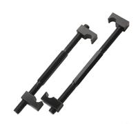 SageFurned 2 herramientas de compresor de resorte, amortiguador, de acero al carbono, para suspensión de motocicleta, 50 hasta 180 mm, color negro