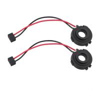 SageFurned 2 unidades H7 LED Portalámparas Adaptador para Golf MK6 MK7 para Touran, para Passat B7 para Scirocco para soporte estable, color negro