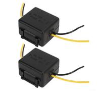 SageFurned 2 x Auto Power Filter 12 V Eliminador de Ruido Reductor de Ruido Reemplazo para Receptor Ecualizador Resistente ABS