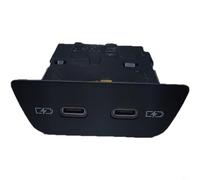SageFurned 2 x USB-C hembra trasera para Golf 8 MK8 para polo para t-roc T-Cross 2G6035954 negro resistente