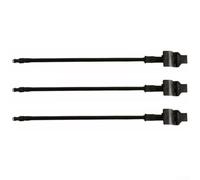 SageFurned 3 piezas de chorro de limpiaparabrisas con tubo para Ford Kuga Mk2 2013-2023, conjunto de boquilla de plástico OEM 2018769 GJ5417666AA, pieza exterior negra para coche