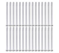 SageFurned 30 correas de red de portería de fútbol para sujetar redes de fútbol a postes de portería, cierres de nailon para una fijación segura, color blanco, 36 x 2 mm