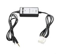 SageFurned Adaptador AUX de coche para Honda Accord Civic Odyssey 2002-2011, conector de audio sin pérdidas para teléfono MP3, ahorro de energía, color negro