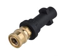 SageFurned Adaptador de acoplamiento rápido de 1 4 pulgadas para limpiador de alta presión Karcher serie K, rosca de metal resistente para pistola de espuma y boquilla pulverizadora