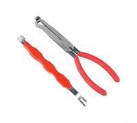 SageFurned Alicates separadores eléctricos para camión Jeep SUV, 23 cm, alicates de acero al carbono con doble cabeza, mango antideslizante, desenganche el conector de cable, 1 juego (rojo)