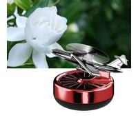 SageFurned Ambientador difusor de coche con panel solar, purificador giratorio, diseño de caza simulado para el interior del vehículo, dispensador de tabletas perfumadas de material ABS para uso