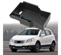 SageFurned Bandeja de almacenamiento para consola central para Suzuki SX4 S-Cross 2014-2020 Vitara Escudo 2016-2020 Reposabrazos Caja de Almacenamiento Negro