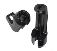 SageFurned Bomba de combustible conductos desmontaje herramienta 3 4 pulgadas Flare tuerca Socket para Cummins Inyector Reparación Metal Negro