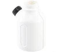 SageFurned Botella de espuma de repuesto con apertura lateral para limpiador a presión boquilla PA, incluye vaso dosificador en la tapa, diseño resistente a alta presión, color blanco (blanco)