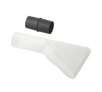 SageFurned Cabezal de boquilla de vacío para tapicería transparente de 32 a 35 mm para extracción de limpiador de alfombras, punta de pulverización ancha para detalles de automóviles, muebles
