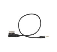 SageFurned Cable adaptador AUX de 3,5 mm para AMI MMI para interfaz media de repuesto para Golf para Jetta A1 para Skoda 2005-2012 30 cm ABS robusto