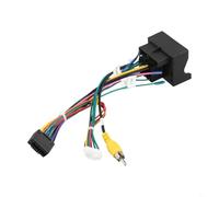 SageFurned Cable de alimentación del arnés de cableado del coche de 16 pines, para la radio Android compatible con varios modelos, negro, accesorios prácticos