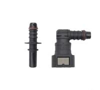 SageFurned Cable de combustible para acoplamiento rápido, ángulo de 90°, con desbloqueo para manguera de 8 mm y tubo de 6,35 mm, nailon negro, 2 piezas