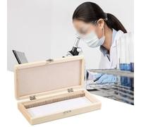 SageFurned Caja de almacenamiento de madera con cierre de hierro para laboratorio y gestión de muestras científicas, color marrón