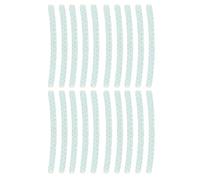 SageFurned Calcomanías reflectantes para cubo de rueda de coche, tiras de goma duraderas para mejorar la visibilidad nocturna y seguridad, diseño anticolisión, para ajuste universal para todos los