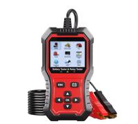 SageFurned Comprobador de batería y relé para coche de 12 V 24 V, prueba de humedad para AGM para baterías de litio de gel efb, prueba de generador de arranque, pantalla a color