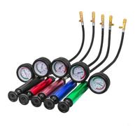 SageFurned Comprobador de presión para sistema de refrigeración, 0 - 2,5 bar, bomba de mano, detector de fugas de aluminio, para mantenimiento de radiadores, herramientas de coche