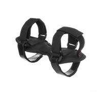 SageFurned Correa de soporte para altavoz al aire libre para manillar de bicicleta, soporte portátil para altavoces en carrito de golf y para motocicleta, banda de fijación ABS negra, 15 x 6 x 2 cm
