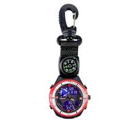 SageFurned Cronómetro de bolsillo multifunción con brújula y retroiluminación luminosa, mosquetón ligero para senderismo y actividades al aire libre, 13,5 cm, 44 g, compatible con equipo de camping