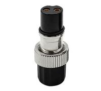 SageFurned Enchufe de cabrestante eléctrico para Daiwa y Shimano, cable de alimentación de carrete de dos núcleos de 2 pines, conector impermeable IP68, clasificación de 25 A 200 V, compatible con