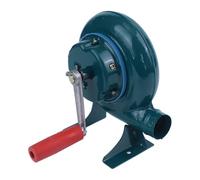 SageFurned Estufa y chimenea manual de manivela, para fuelle de hierro resistente, barbacoa, camping, fuego, flujo de aire ajustable para encender carbón rápidamente, para un diseño compacto