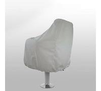 SageFurned Funda protectora para asientos de barco, tela Oxford 210D, impermeable, transpirable, con cordón, para yate y barco, color blanco, 56 x 61 x 64 cm
