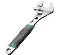 SageFurned Industrial ajustable para llave de acero al cromo vanadio con precisión para escala y recubrimiento antioxidante para una seguridad (200 mm)